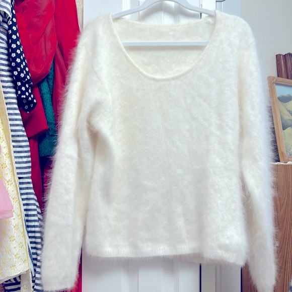 Angora Cream Sweater - Picture 2 of 3